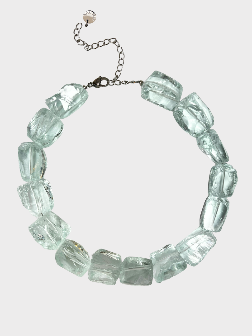 Collier ICE CUBE - Vert d'eau