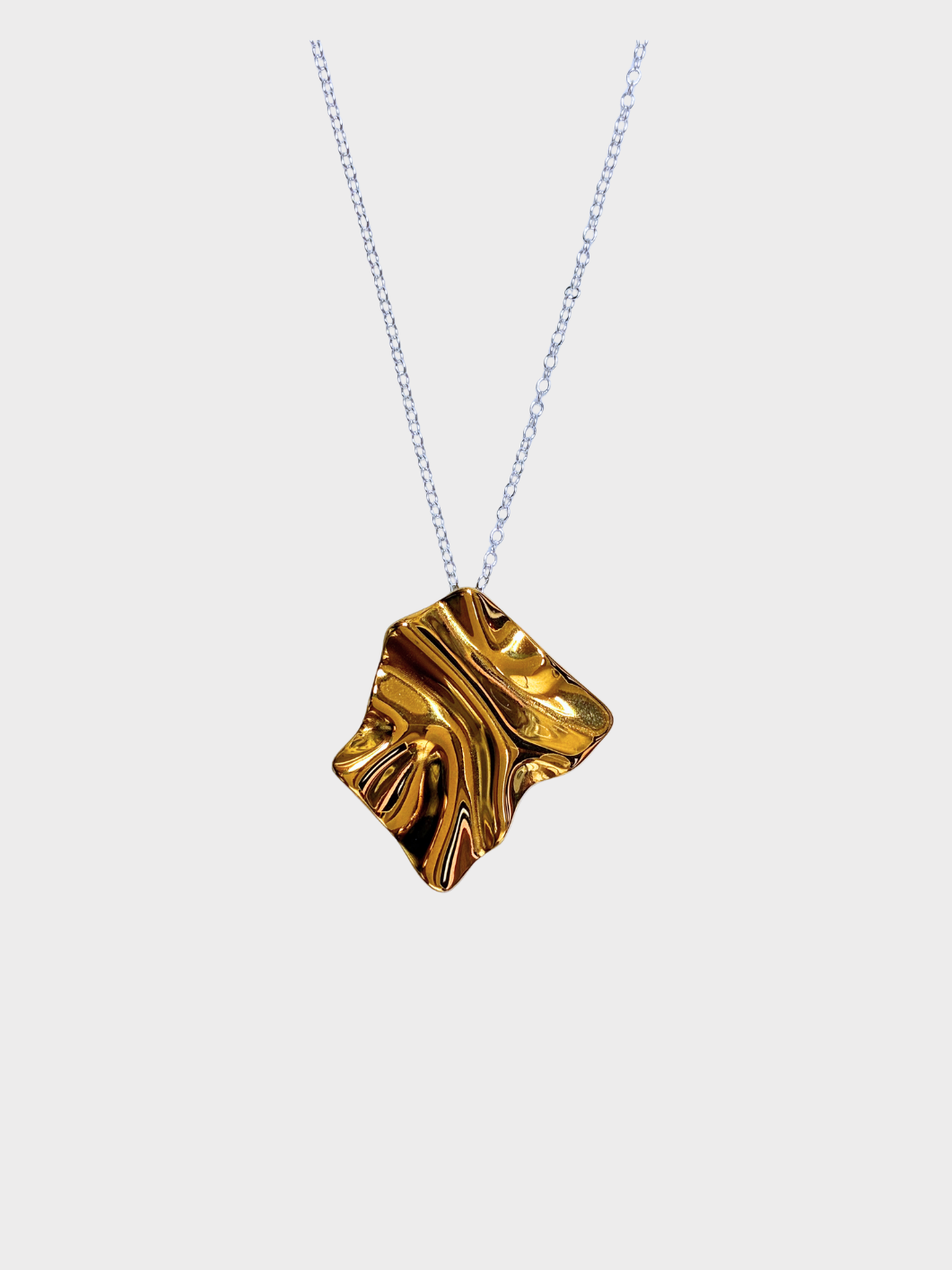 Collier sautoir FOLDED SQUARE - Or
