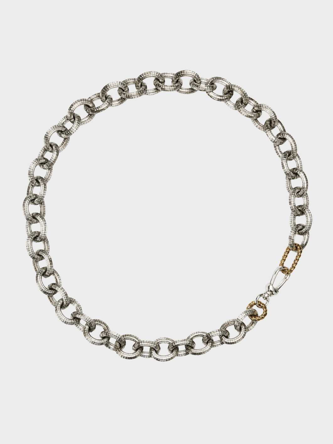 Collier TWO TONE LINK - Argent