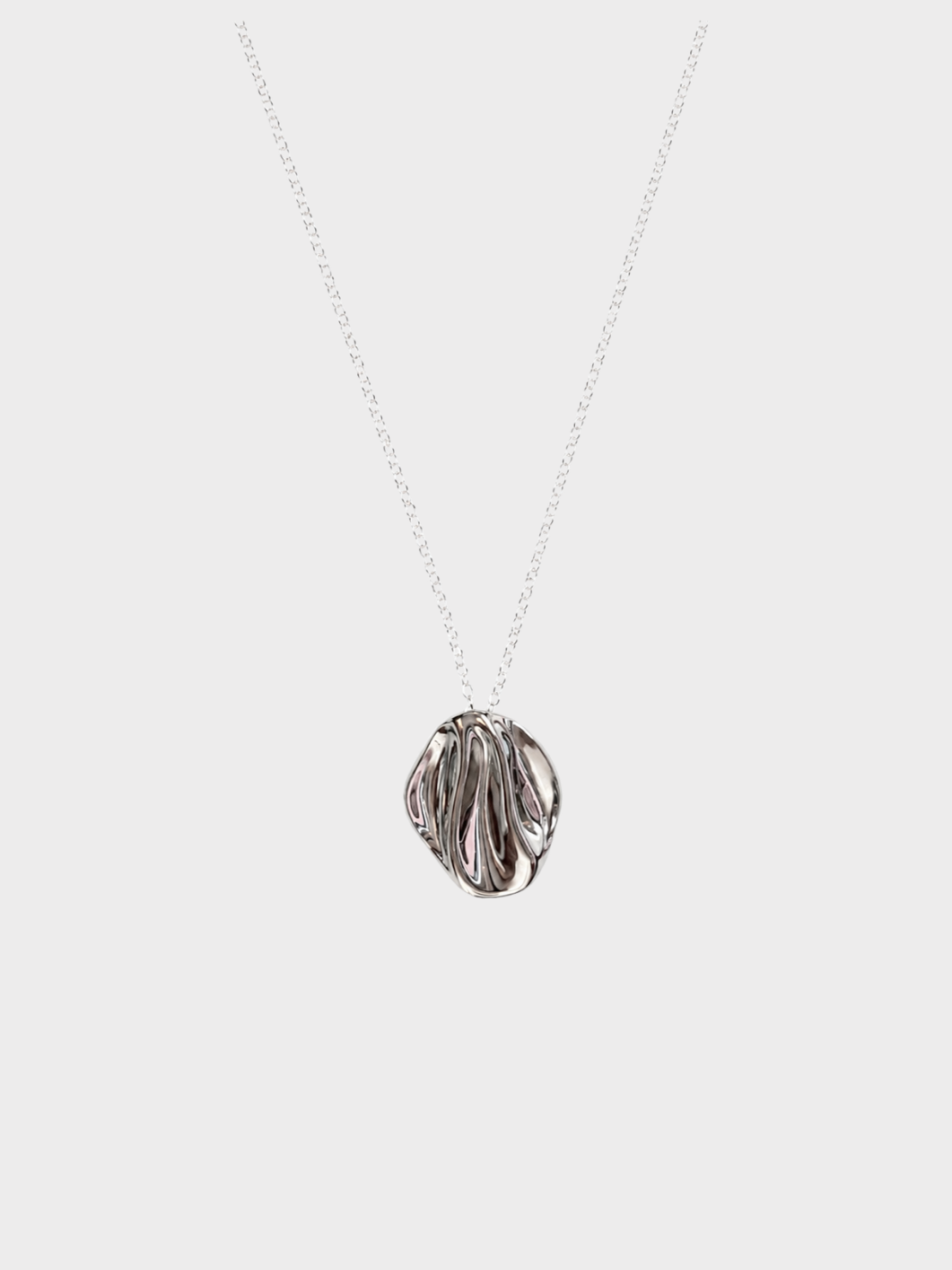 Collier Metallic Shell - Argent