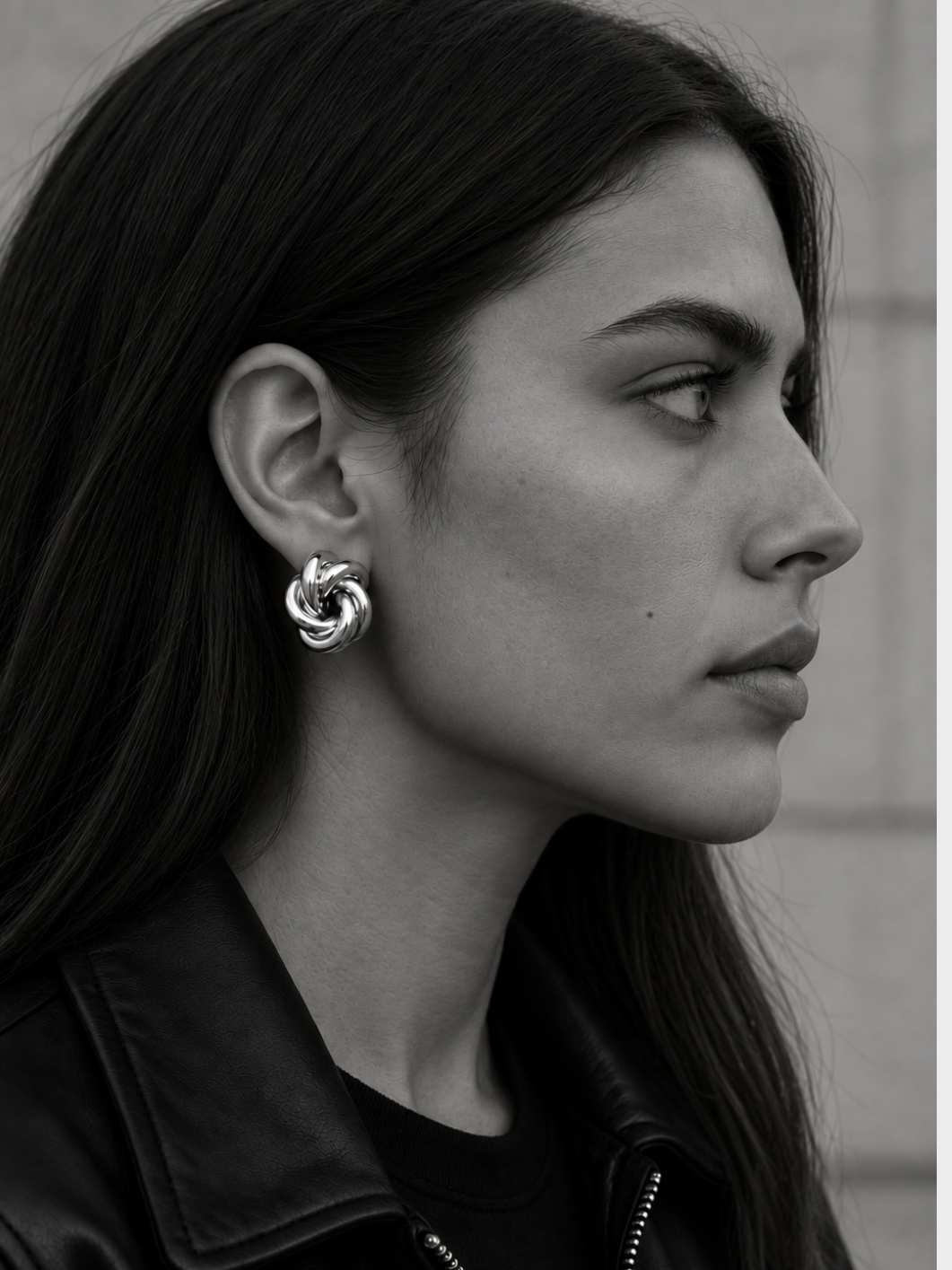 Boucles d'oreille Knot Silver