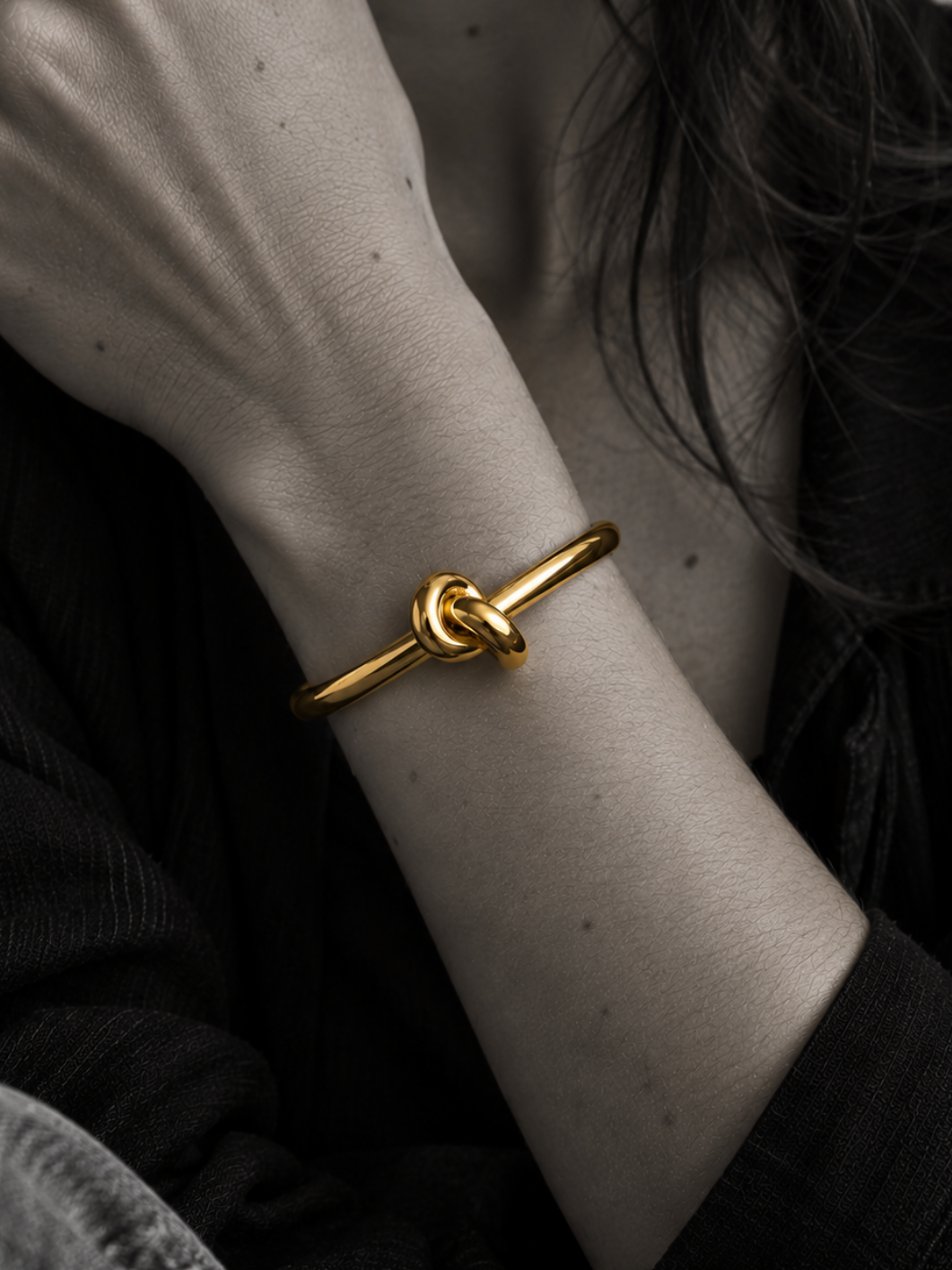 KNOT CUFF - Or
