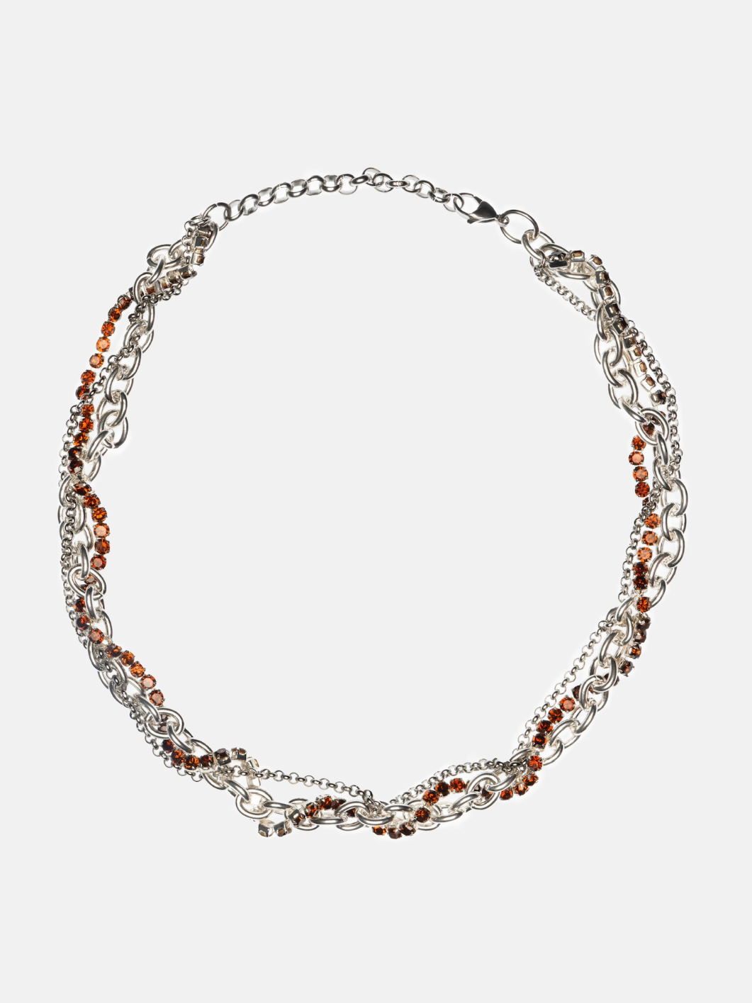 Collier Twist Bronze Silver