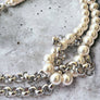 COLLIER Chaîne et Perles Noué - Argent