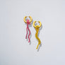 BDO Asymétriques Crystal Chain - Rose / Jaune