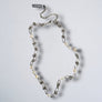 COLLIER BARBELÉ & PERLES - Argent
