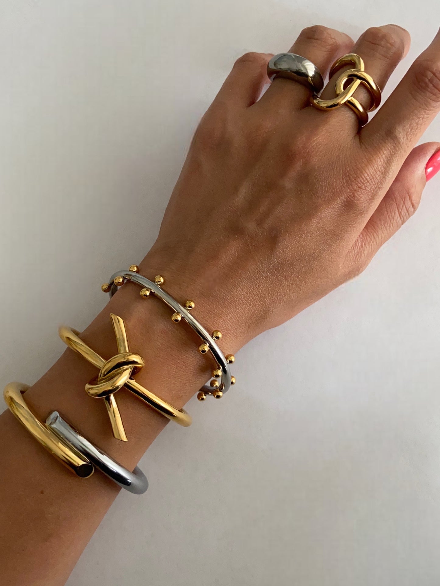 Pearl CUFF - Silver/Gold