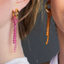 BDO Asymmetrical Crystal Chain - Pink / Green