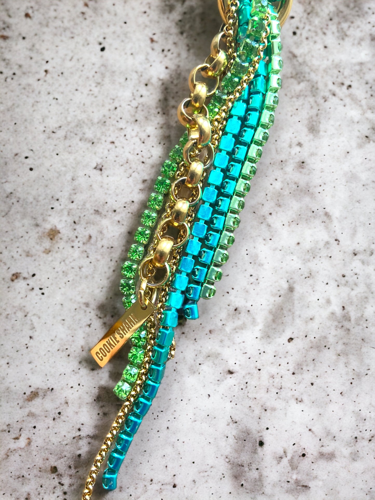 COLLIER RIVIERE - VERT TURQUOISE