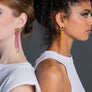 BDO Asymmetrical Crystal Chain - Pink / Green