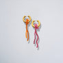 BDO Asymétriques Crystal Chain - Rose / Orange