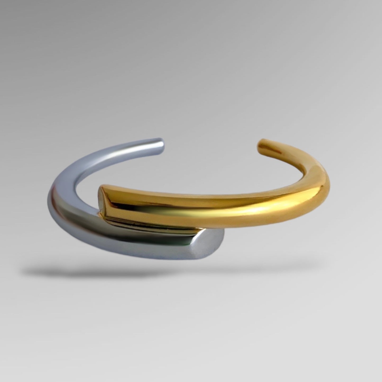 LINES CUFF - Silver/Gold
