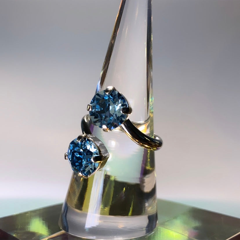 LAPILLI RING - Aquamarine