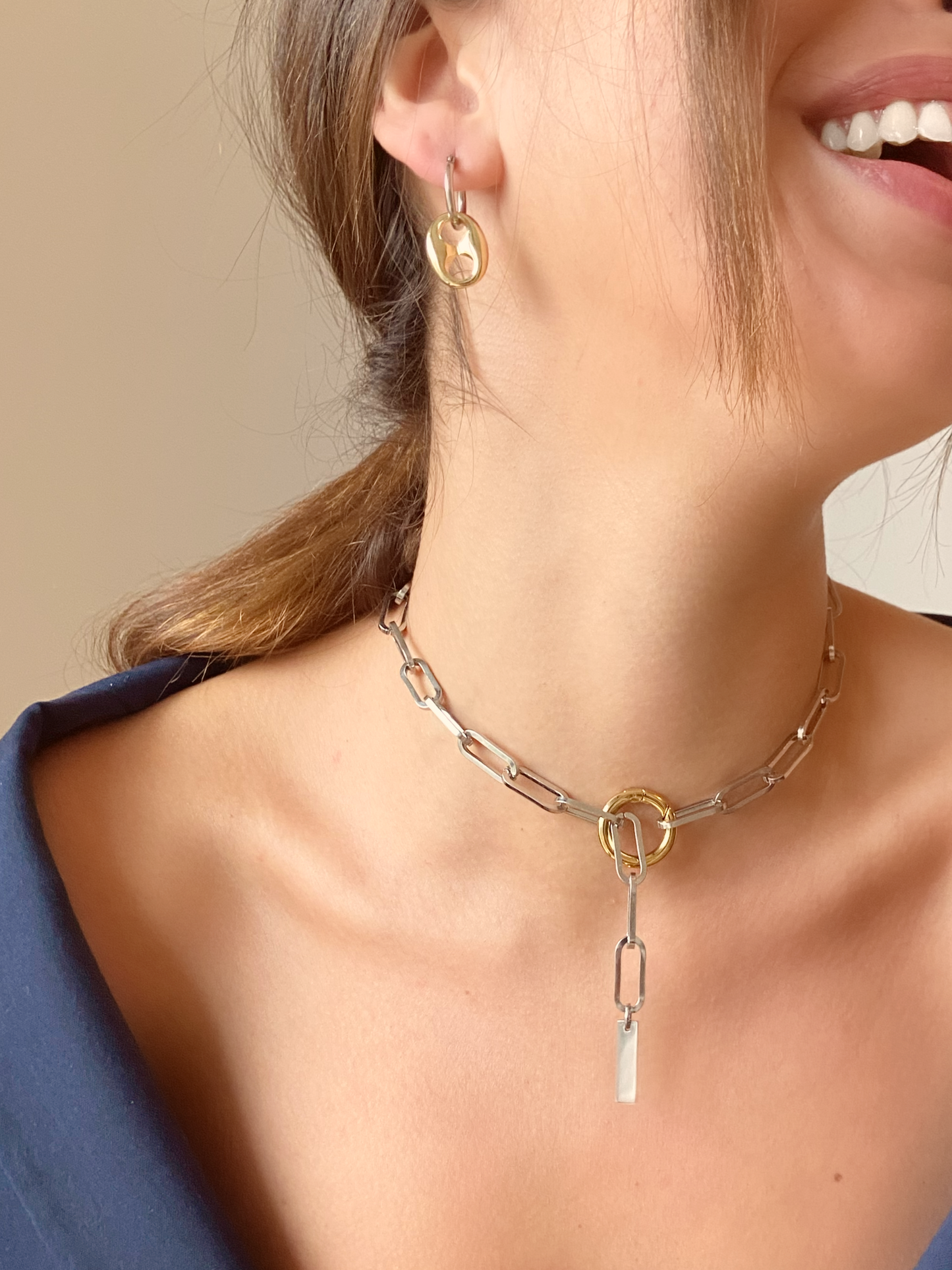 TROMBONE NECKLACE - Gold