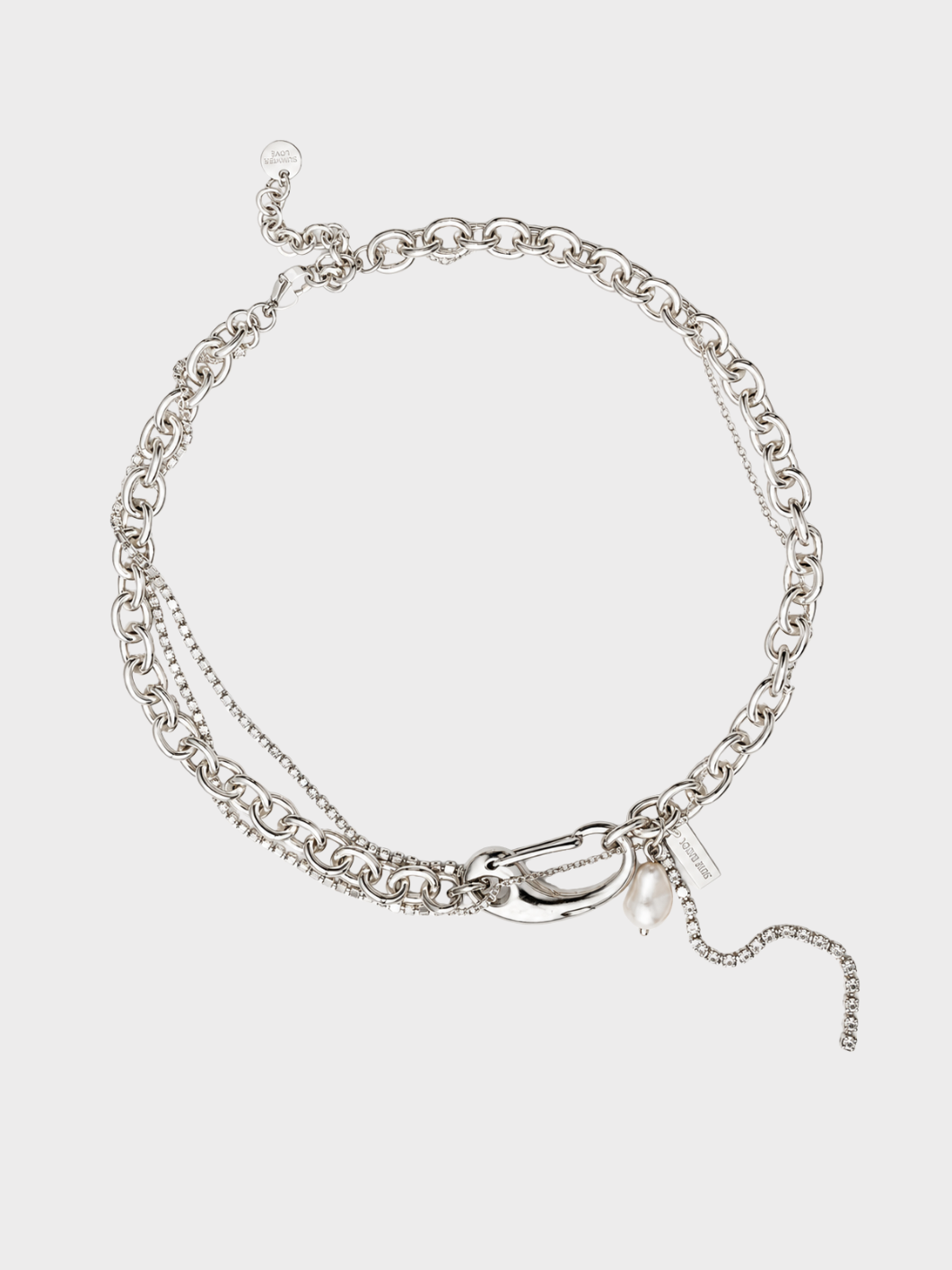 Collier Mix Crystals and Silver