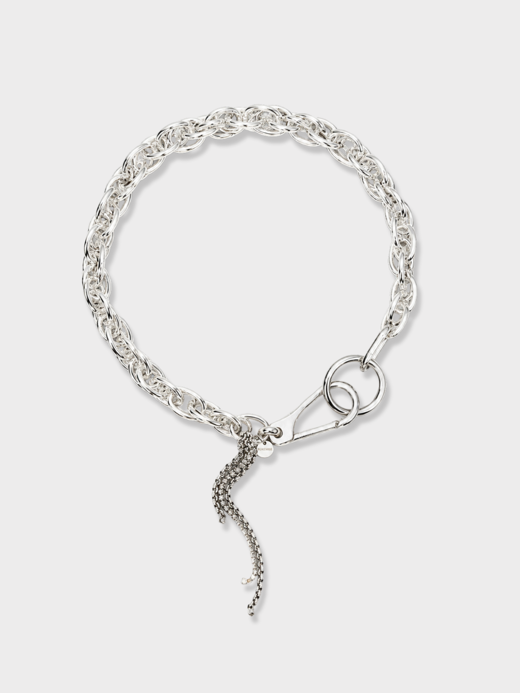Collier Maxi Cord Chain - Argent