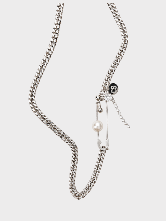 Collier Silver Rock Pearl
