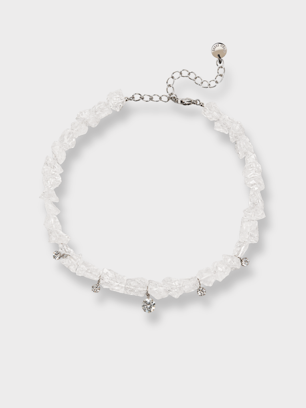 Collier SNOW FLAKE - Cristal de roche