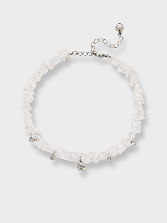 Collier SNOW FLAKE - Cristal de roche