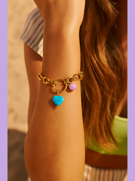 Bracelet  CANDY HEART TURQUOISE