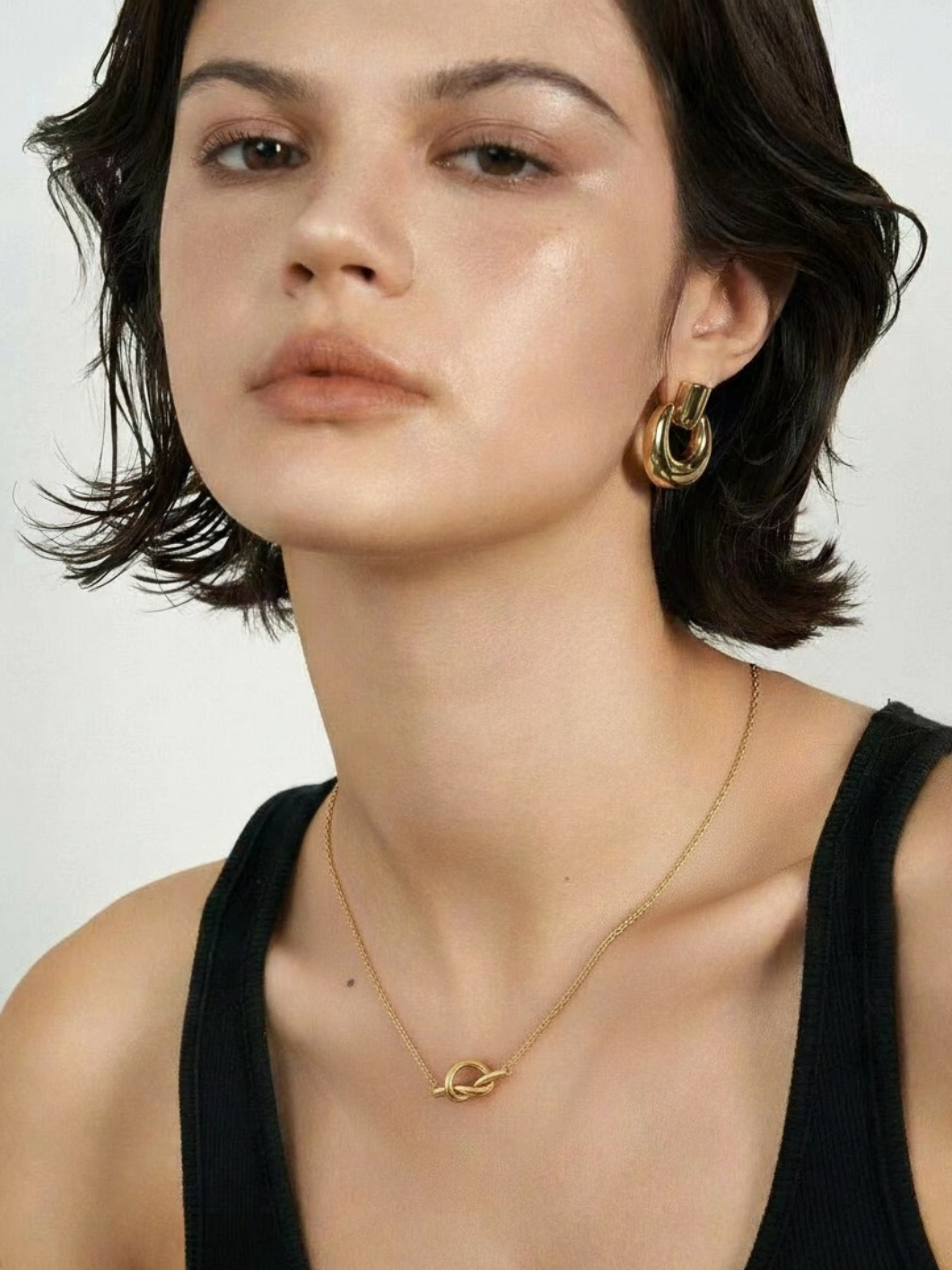 Collier chaîne nouée
