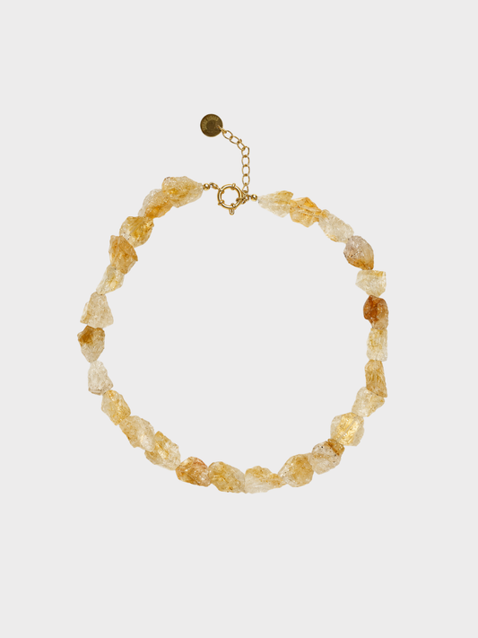 Collier RAW HONEY - Citrine Brute