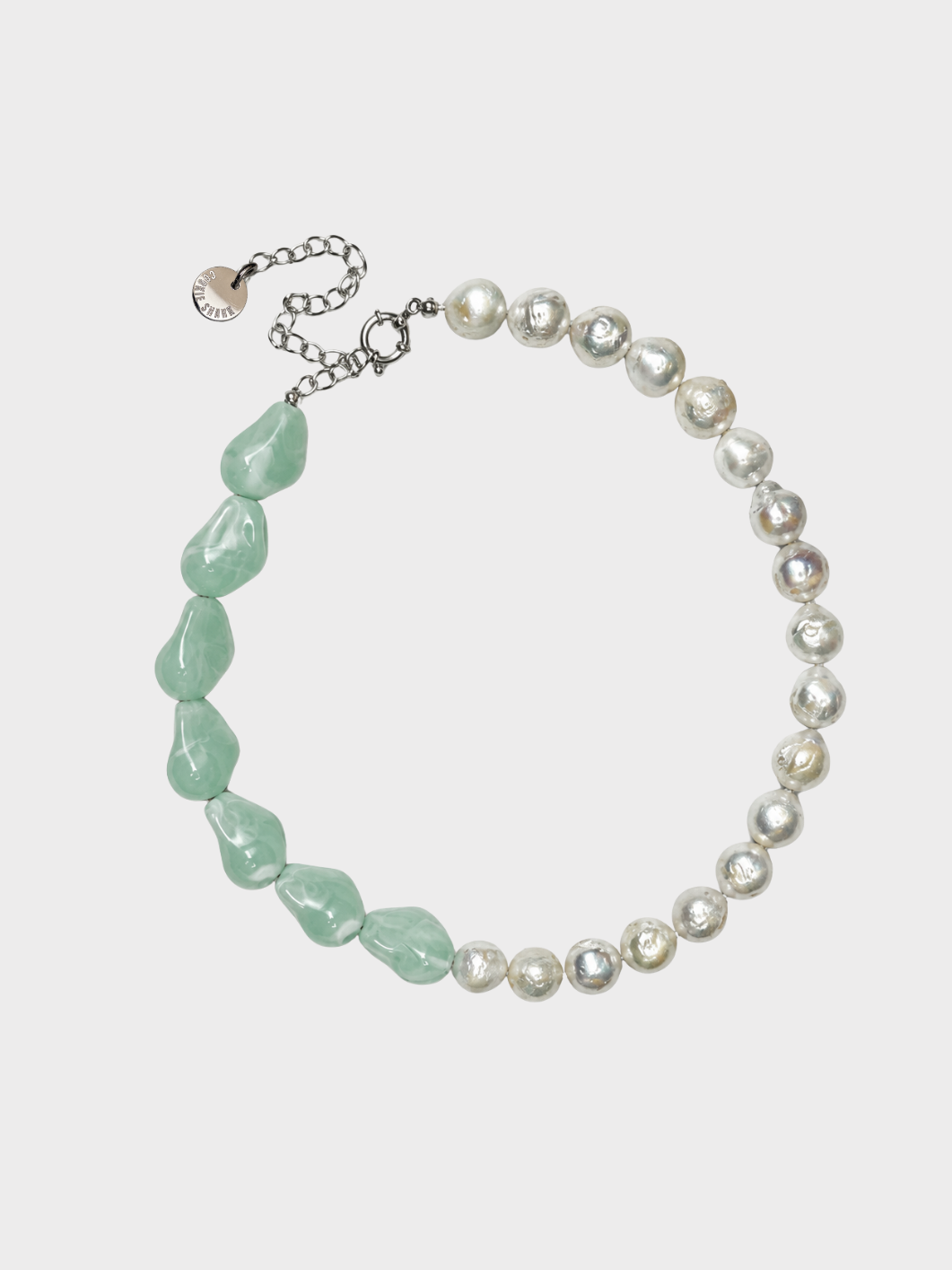 Collier POIRE MÛRE - Vert d'eau