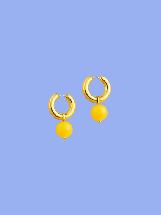 Boucles d'oreille CANDY JADE LIME