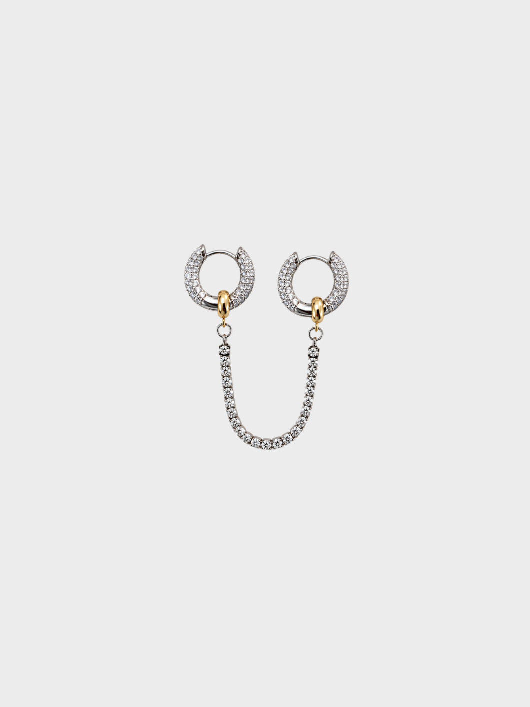 Boucles d'oreille Moon 3en1