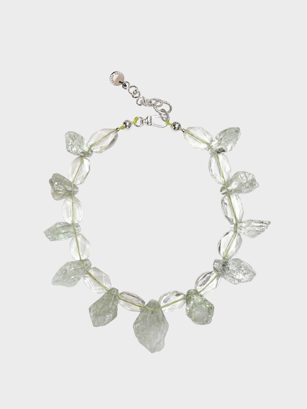 Collier BRUTE- Fluorine Cristal de Roche