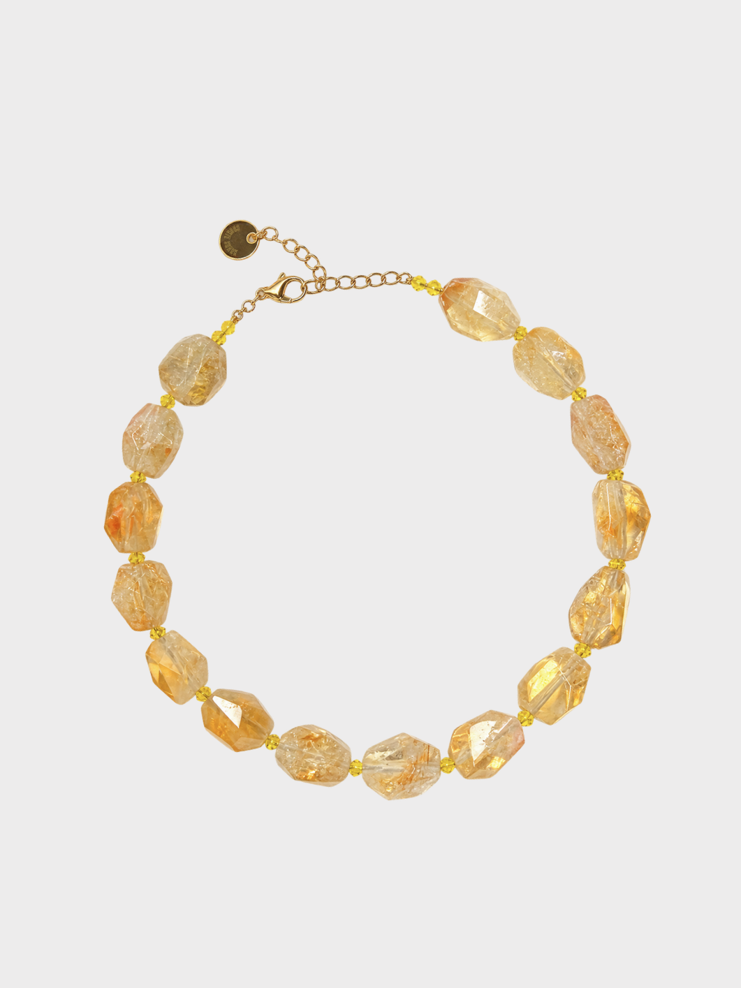 Collier SUN FLAKE - Citrine