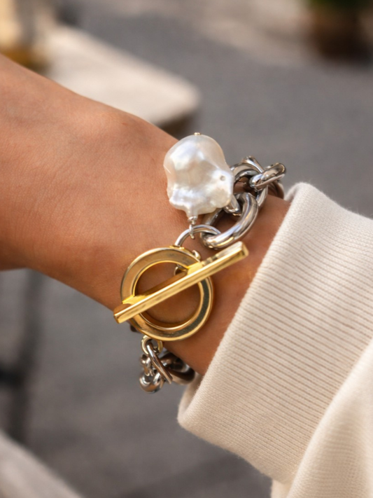 Bracelet Maxi Link&Pearl