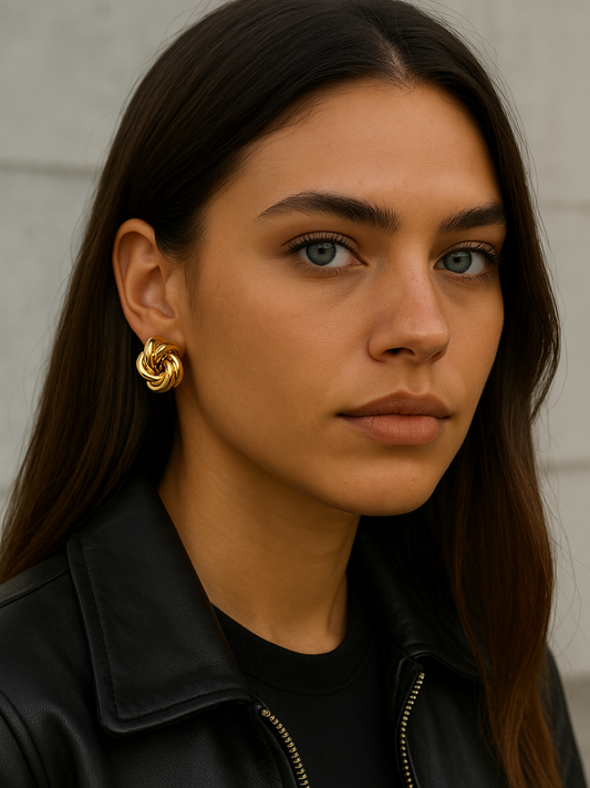 Boucles d'oreille Knot Gold
