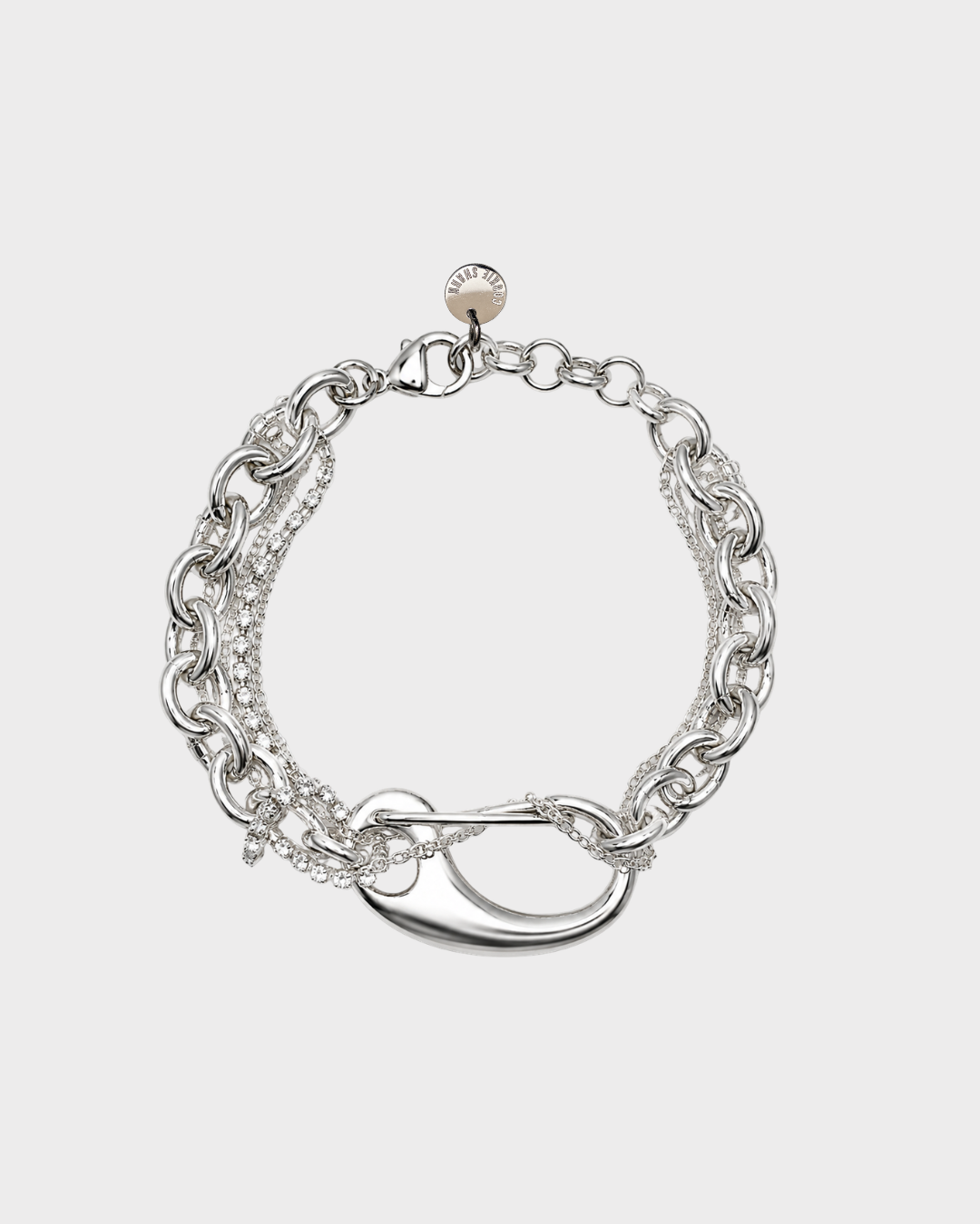 Bracelet Mix Crystals and Silver