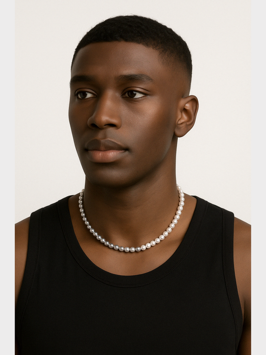 Collier Pearl Glow Silver