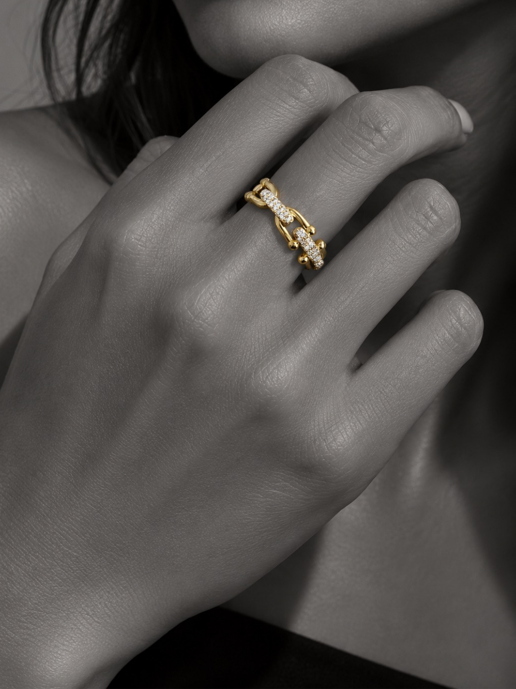 BAGUE Fer à Cheval - Or