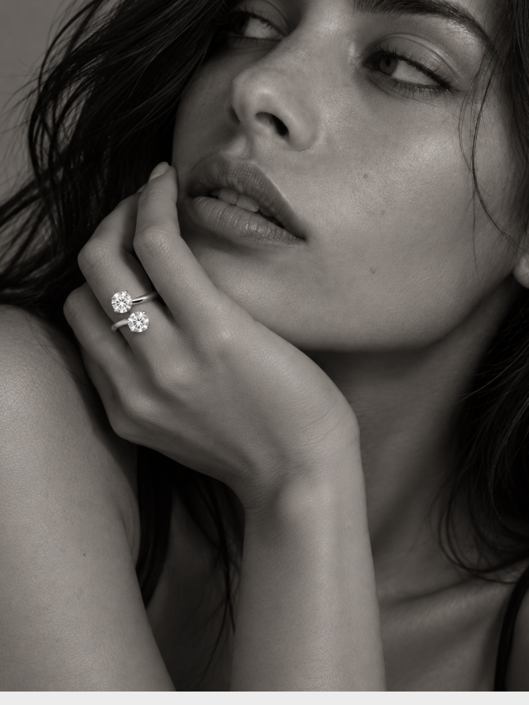 BAGUE LAPILI - Cristal