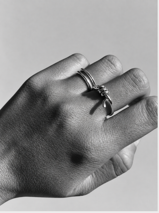 BAGUE Barbed - Argent