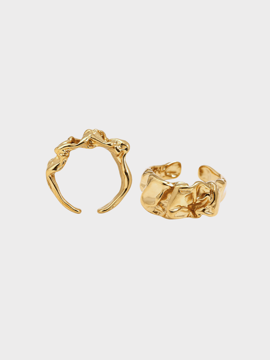 BAGUE FOLDED M  - Or