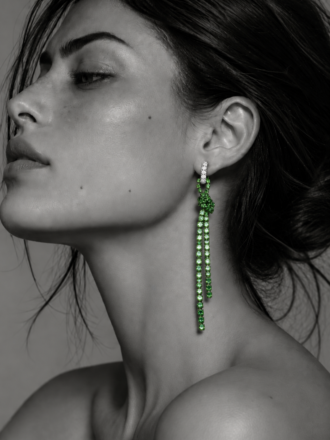 STRASS BOW PAMPILLE - Peridot