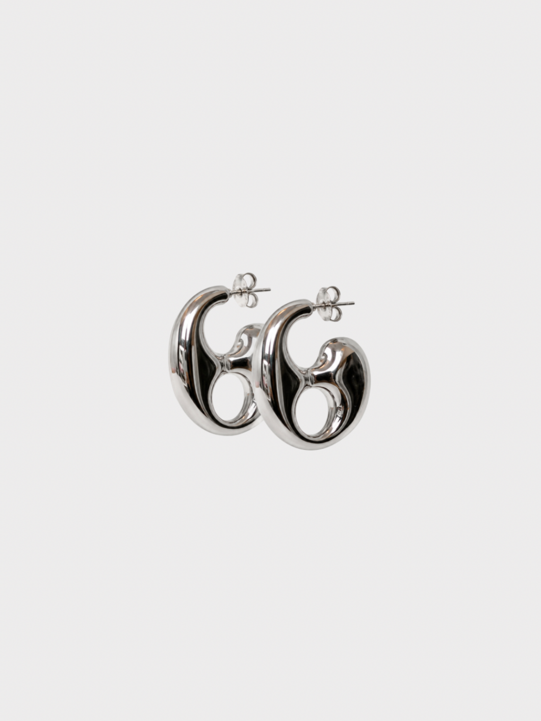 Boucles d'oreille XXL CANTAB - Argent