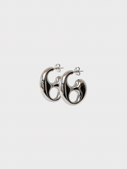 Boucles d'oreille XXL CANTAB - Argent