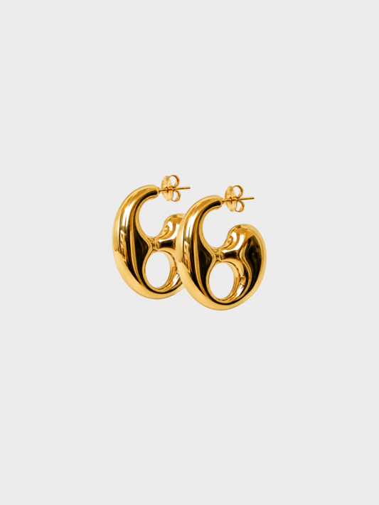 Boucles d'oreille XXL CANTAB - Or