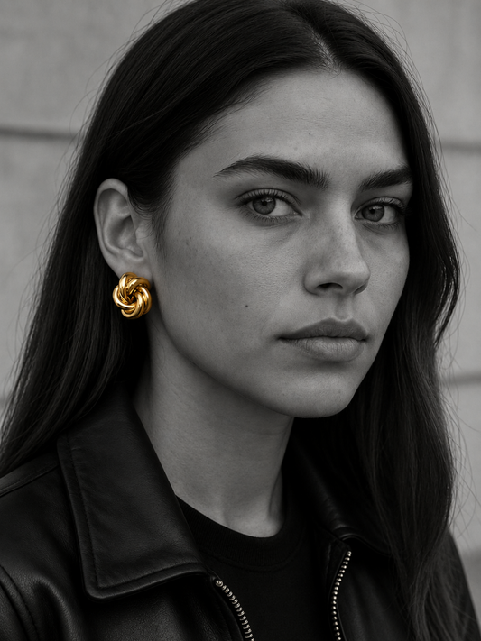 Boucles d'oreille Knot Gold