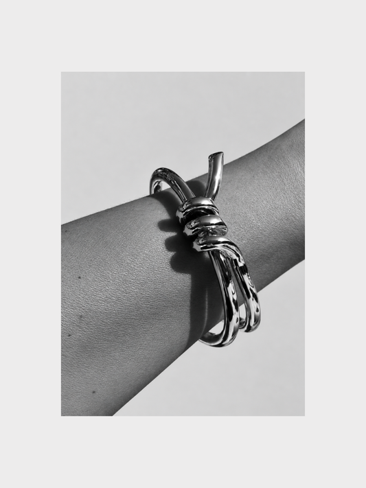 BARBED CUFF - Argent