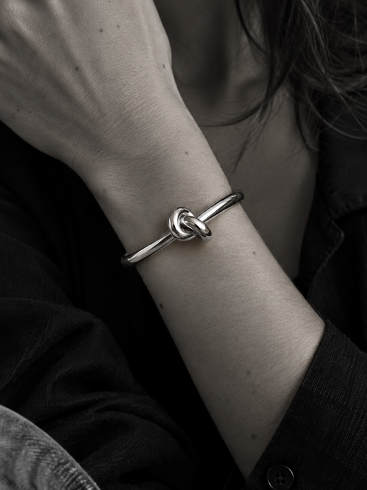 KNOT CUFF - Argent