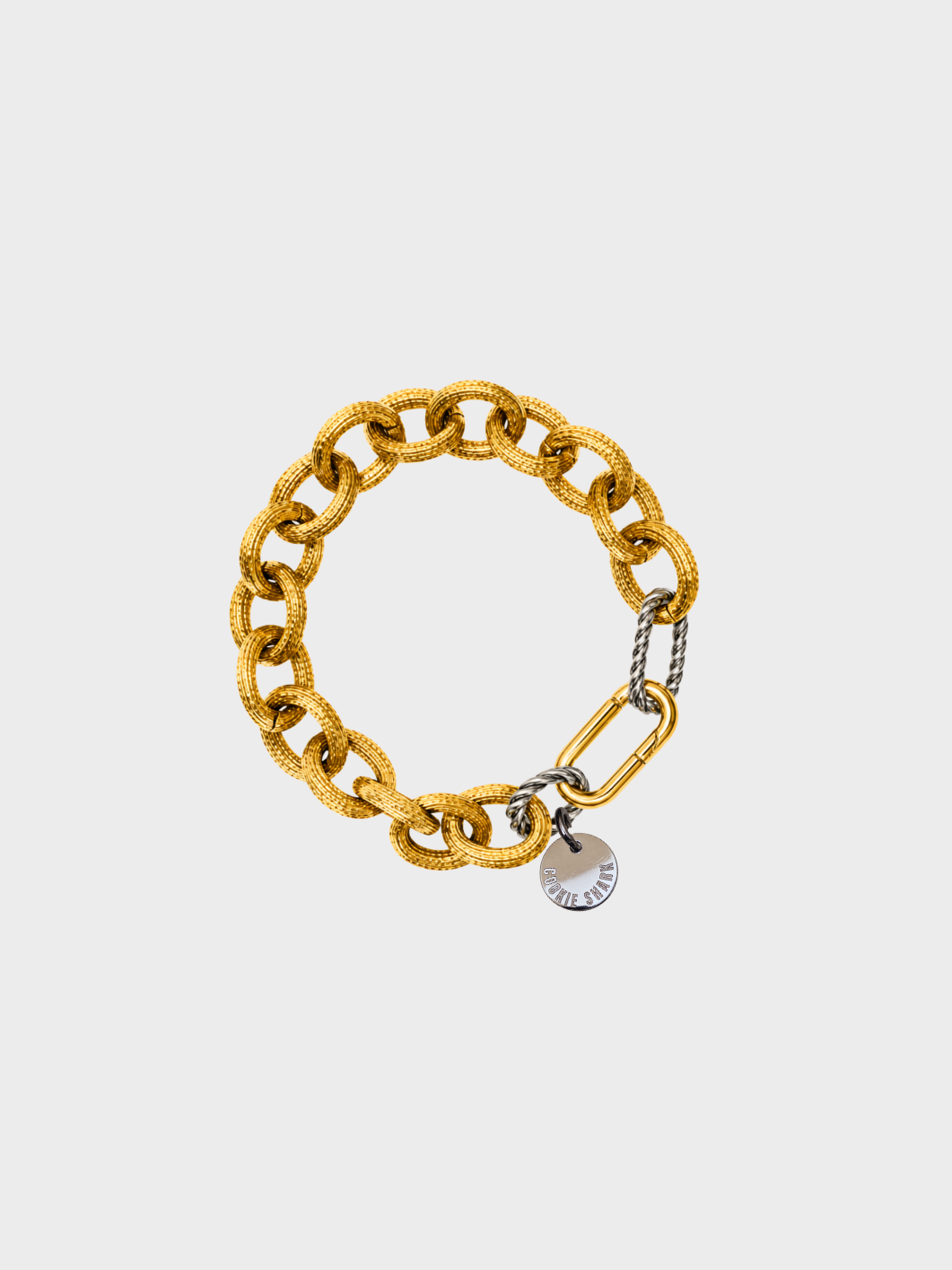 BRACELET TWO TONE LINK - Or