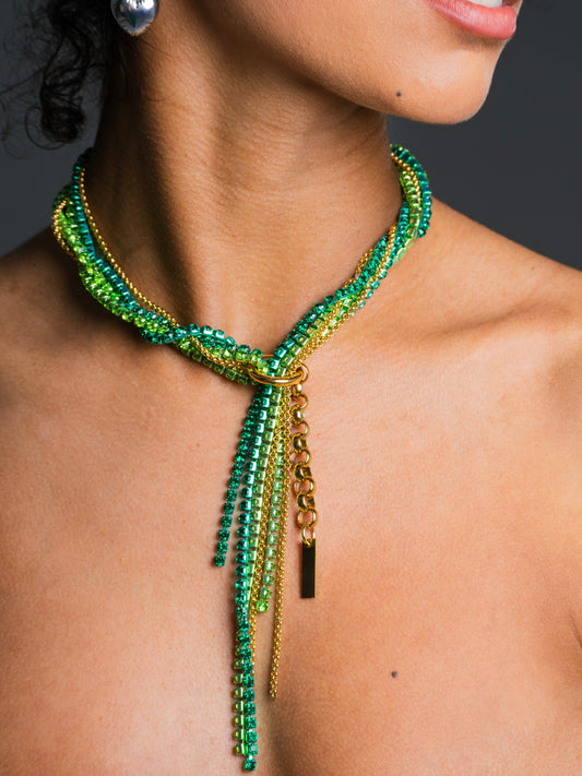 RIVER NECKLACE - GREEN TURQUOISE