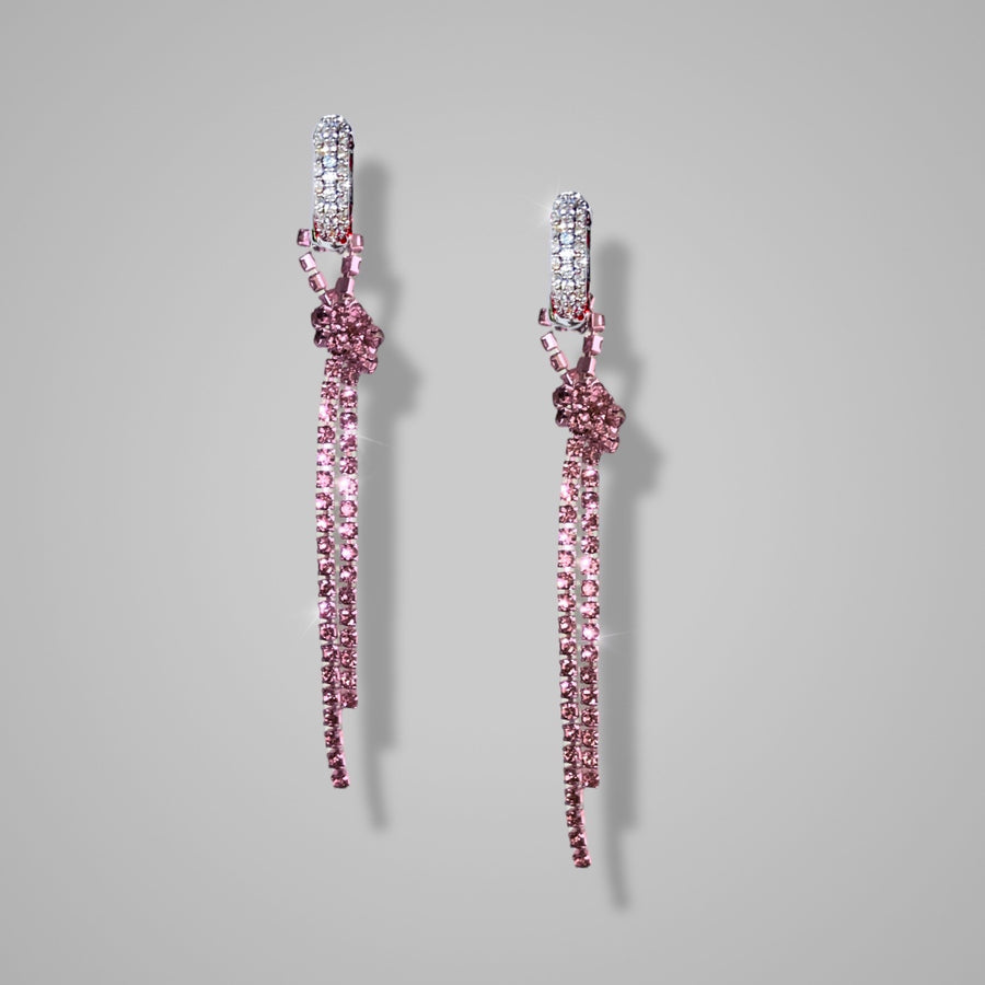 STRASS BOW PAMPILLE - Light Rose