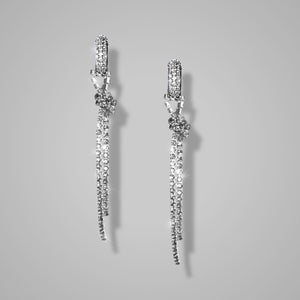 PAMPILLE NOEUD STRASS - Cristal